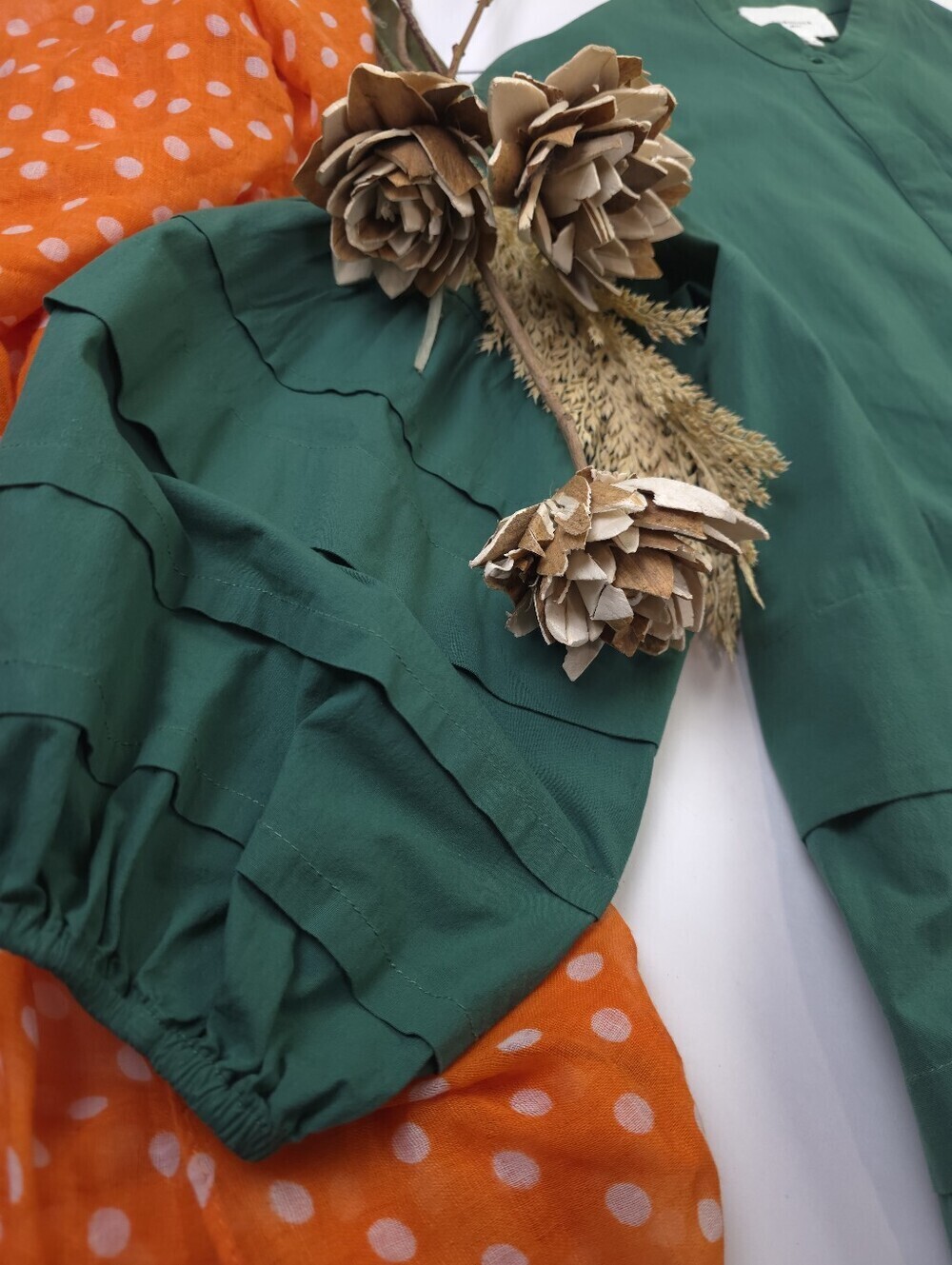 New Tuckernuck Pomander Place Forest Green Tunic Dress Sz M - Picture 7 of 16
